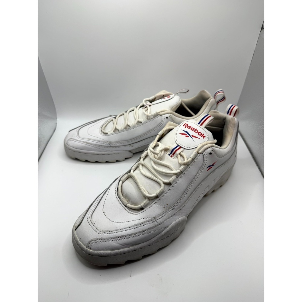 Reebok Rivyx Ripple DV6619 Mens 9 Sneaker White Leather Low Top Lace Up Shoes